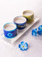 Blue Pottery Scented Candle Holder Assorted Colour